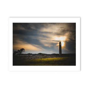 Nua Photography Print Portrane Round Tower Silhouette at Sunset, Co. Dublin Portrane Round Tower Sunset Silhouette | Nua Photography