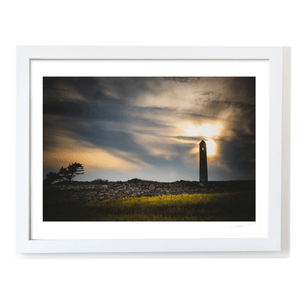 Nua Photography Print Portrane Round Tower Silhouette at Sunset, Co. Dublin Portrane Round Tower Sunset Silhouette | Nua Photography