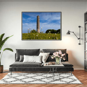 Nua Photography Print Portrane Round Tower Rising Through Summer Wildflowers, Co. Dublin Portrane Round Tower Wildflowers Print | Nua Photography