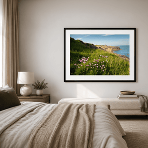 Nua Photography Print Sea Thrift Wildflowers on Portrane Coastal Cliffs, Co. Dublin Sea Thrift Portrane Cliffs Print | Nua Photography