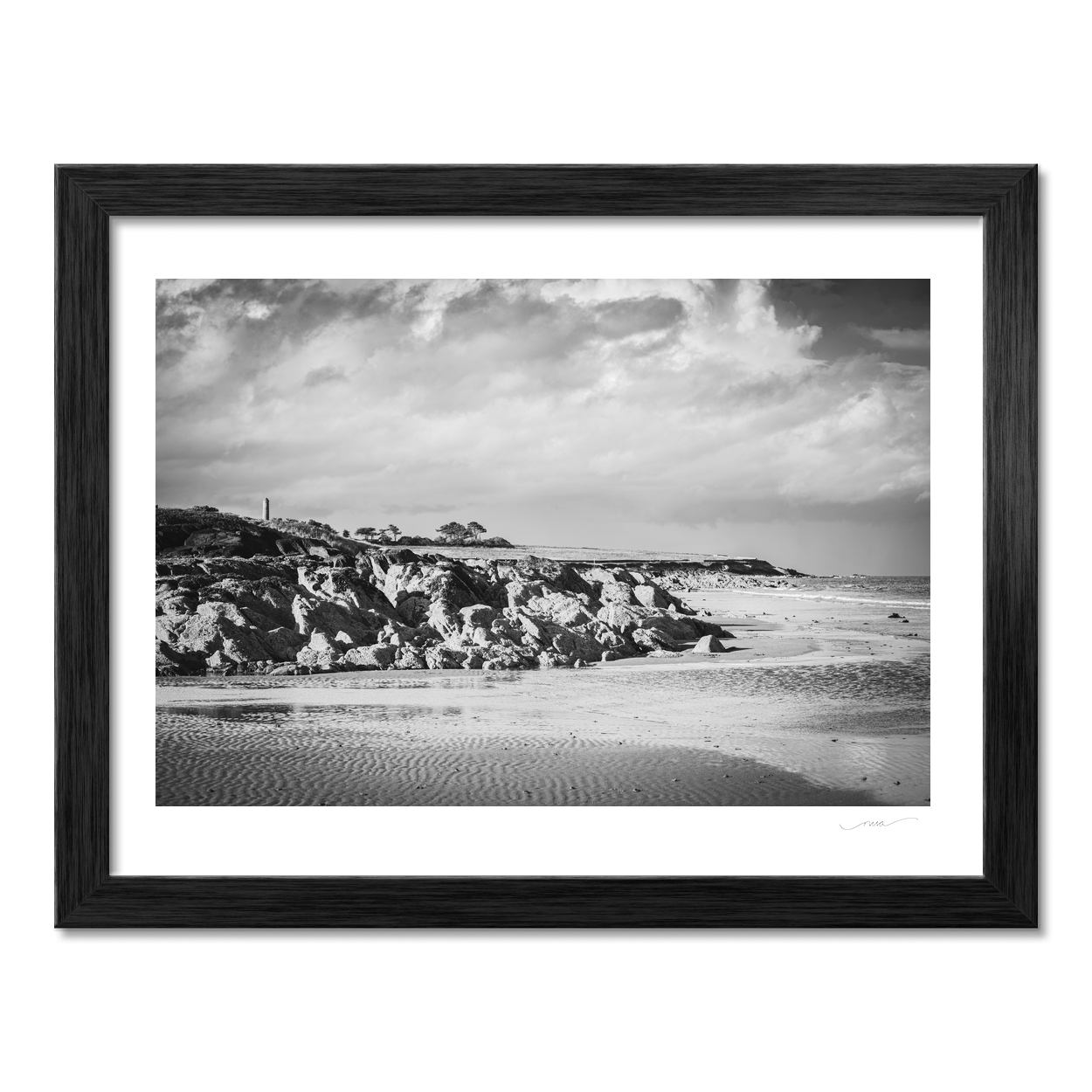 Nua Photography Print Portrane Tower and St Ita's Rocky Coastline, Co. Dublin Portrane Tower St Ita's Coastline Print | Nua Photography