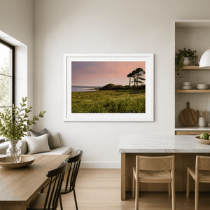 Nua Photography Print Portrane Wildflower Meadow at Sunset, Co. Dublin Portrane Wildflower Meadow Sunset Print | Nua Photography
