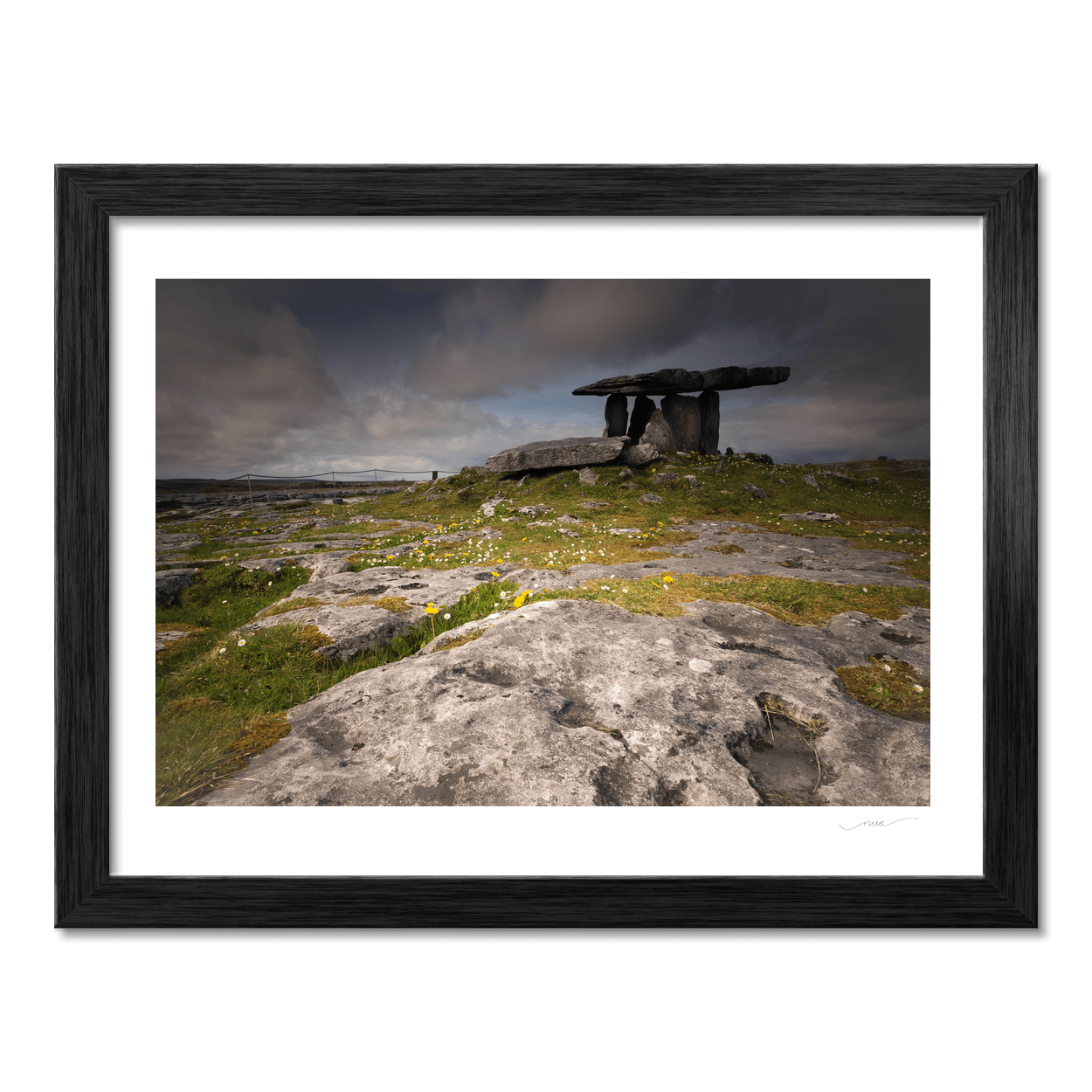 poulnabrone-dolmen-wildflowers-dramatic-sky PM