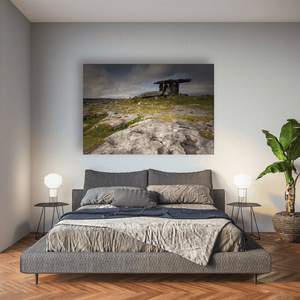 poulnabrone-dolmen-wildflowers-dramatic-sky Pano