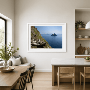 Nua Photography Print Puffin on Skellig Michael with Little Skellig View, Co. Kerry (5) (2) Puffin on Skellig Michael, Co. Kerry | Nua Photography