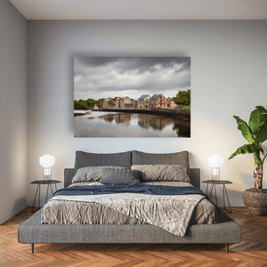 ramelton-harbour-historic-warehouses-reflections Pano