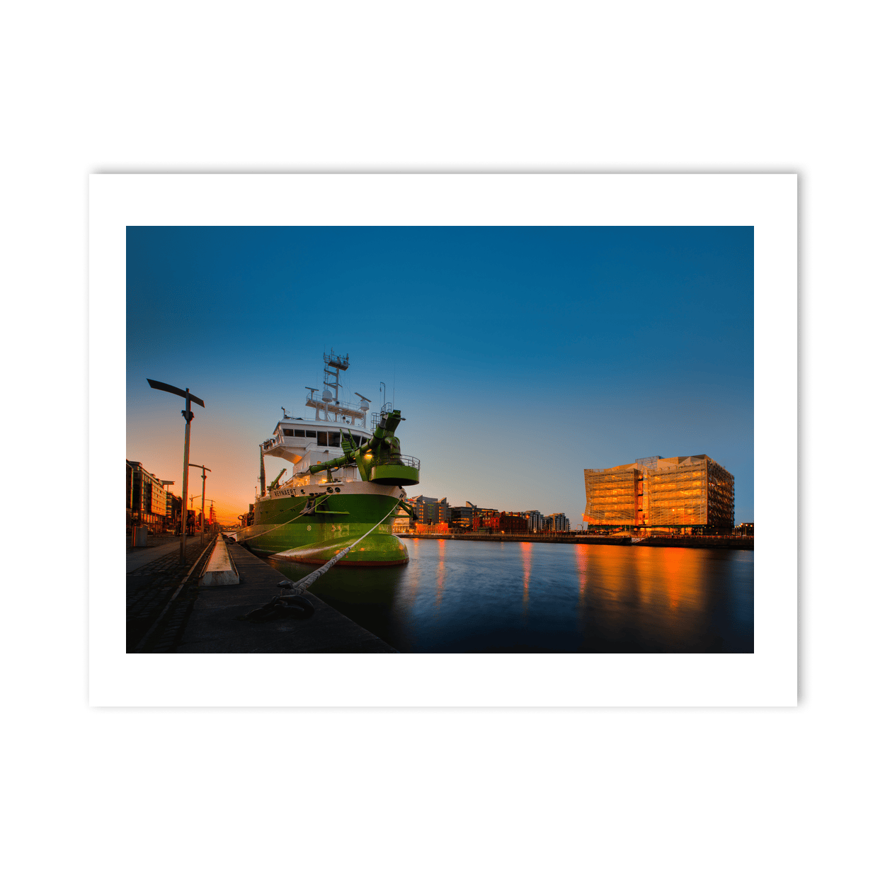reinaert-vessel-dublin-docklands-sunset PM