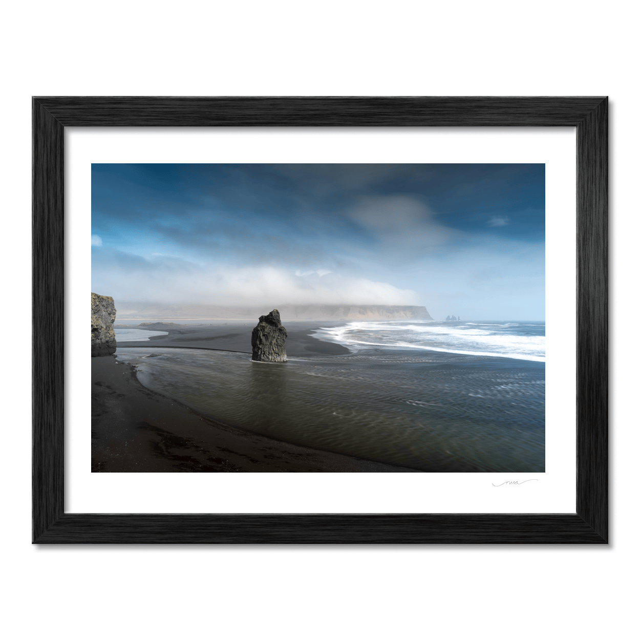 Nua Photography Print Reynisfjara Black Sand Beach and Sea Stack, Iceland Reynisfjara Black Sand Beach Sea Stack Print | Nua Photography
