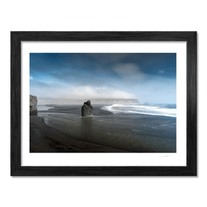 Nua Photography Print Reynisfjara Black Sand Beach and Sea Stack, Iceland Reynisfjara Black Sand Beach Sea Stack Print | Nua Photography