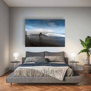 Nua Photography Print Reynisfjara Black Sand Beach and Sea Stack, Iceland Reynisfjara Black Sand Beach Sea Stack Print | Nua Photography