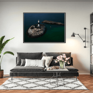 Nua Photography Print Rockabill Lighthouse Aerial View, Co. Dublin (2) Rockabill Lighthouse Aerial View Print | Nua Photography