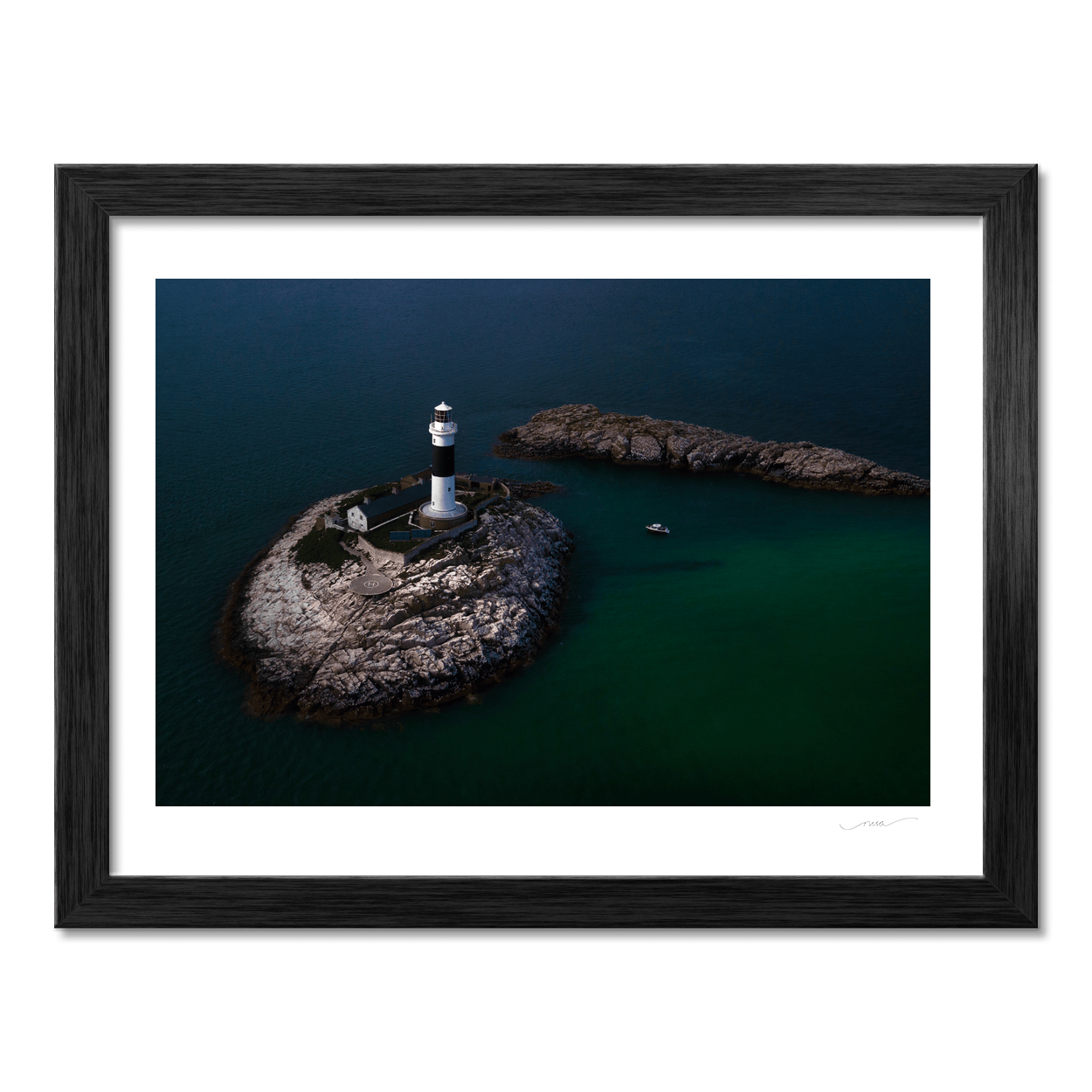 Nua Photography Print Rockabill Lighthouse Aerial View, Co. Dublin (2) Rockabill Lighthouse Aerial View Print | Nua Photography