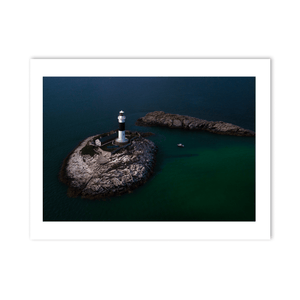 Nua Photography Print Rockabill Lighthouse Aerial View, Co. Dublin (2) Rockabill Lighthouse Aerial View Print | Nua Photography
