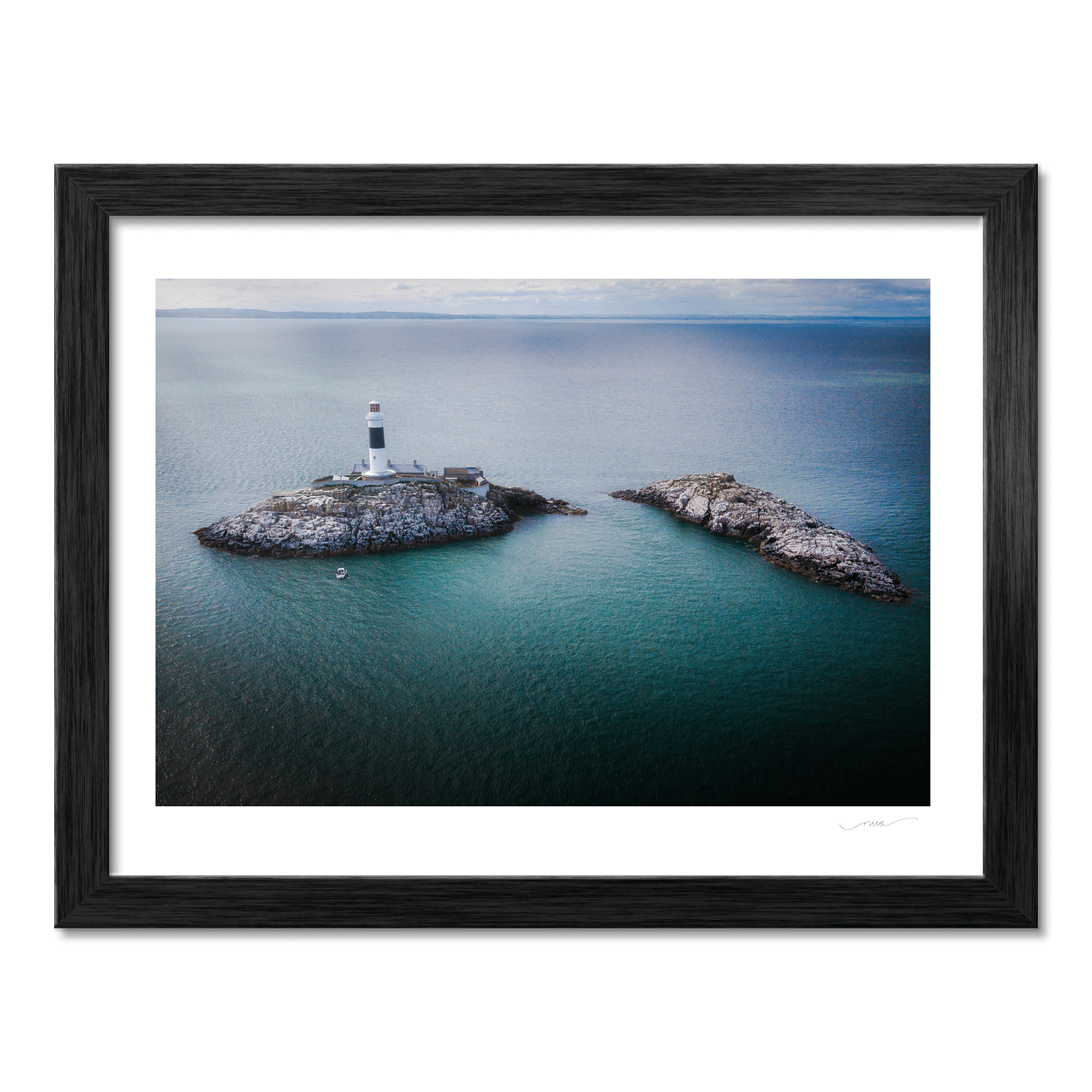 Nua Photography Print Rockabill Lighthouse Aerial View, Co. Dublin (3) Rockabill Lighthouse Aerial View Print | Nua Photography