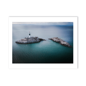 Nua Photography Print Rockabill Lighthouse Aerial View, Co. Dublin (3) Rockabill Lighthouse Aerial View Print | Nua Photography