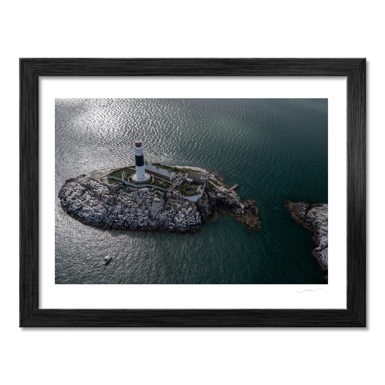 Nua Photography Print Rockabill Lighthouse Aerial View, Co. Dublin (4) Rockabill Lighthouse Aerial View Print | Nua Photography