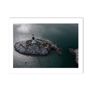 Nua Photography Print Rockabill Lighthouse Aerial View, Co. Dublin (4) Rockabill Lighthouse Aerial View Print | Nua Photography