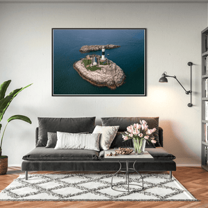 Nua Photography Print Rockabill Lighthouse Aerial View, Co. Dublin (6) Rockabill Lighthouse Aerial View Print | Nua Photography