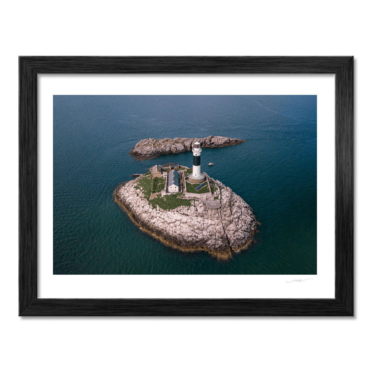 Nua Photography Print Rockabill Lighthouse Aerial View, Co. Dublin (6) Rockabill Lighthouse Aerial View Print | Nua Photography