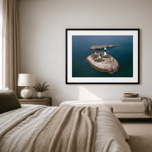 Nua Photography Print Rockabill Lighthouse Aerial View, Co. Dublin (6) Rockabill Lighthouse Aerial View Print | Nua Photography