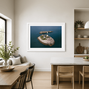 Nua Photography Print Rockabill Lighthouse Aerial View, Co. Dublin (6) Rockabill Lighthouse Aerial View Print | Nua Photography