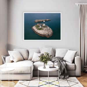 Nua Photography Print Rockabill Lighthouse Aerial View, Co. Dublin (6) Rockabill Lighthouse Aerial View Print | Nua Photography