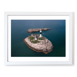 Nua Photography Print Rockabill Lighthouse Aerial View, Co. Dublin (6) Rockabill Lighthouse Aerial View Print | Nua Photography