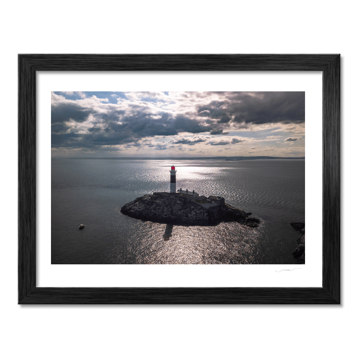 Nua Photography Print Rockabill Lighthouse Aerial View, Co. Dublin (7) Rockabill Lighthouse Aerial View Print | Nua Photography