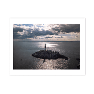 Nua Photography Print Rockabill Lighthouse Aerial View, Co. Dublin (7) Rockabill Lighthouse Aerial View Print | Nua Photography