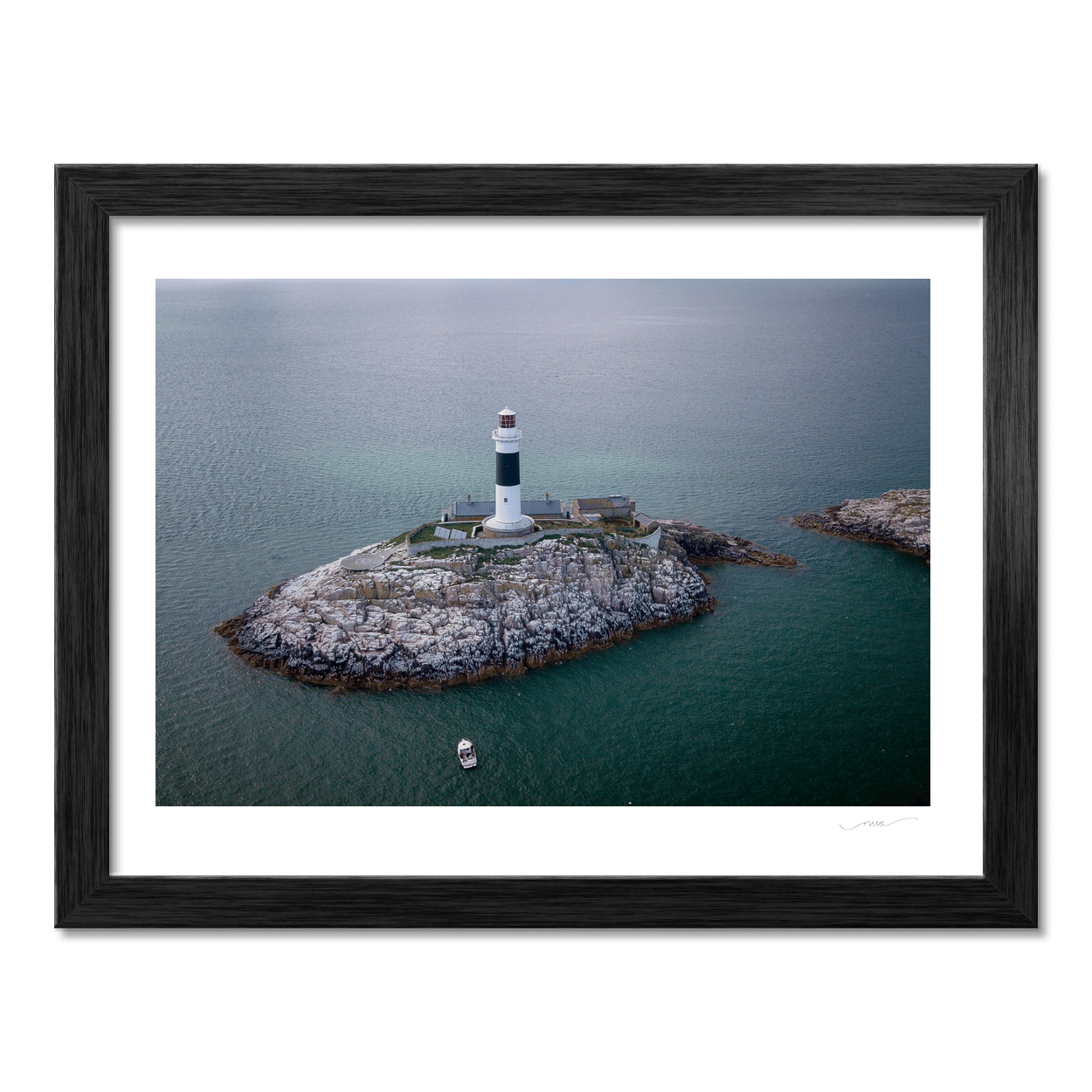 Nua Photography Print Rockabill Lighthouse Aerial View, Co. Dublin Rockabill Lighthouse Aerial View Print | Nua Photography