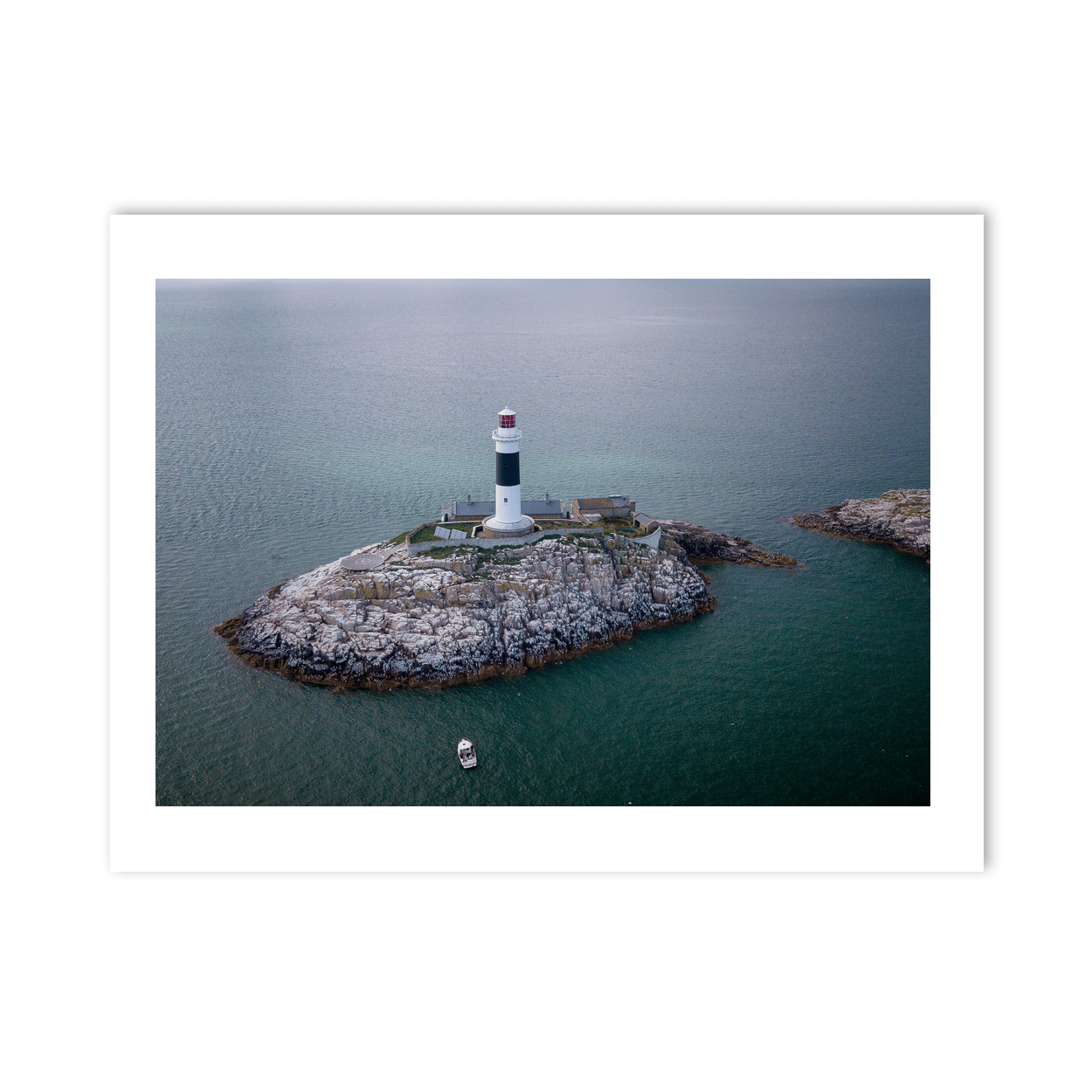 Nua Photography Print Rockabill Lighthouse Aerial View, Co. Dublin Rockabill Lighthouse Aerial View Print | Nua Photography