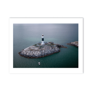 Nua Photography Print Rockabill Lighthouse Aerial View, Co. Dublin Rockabill Lighthouse Aerial View Print | Nua Photography