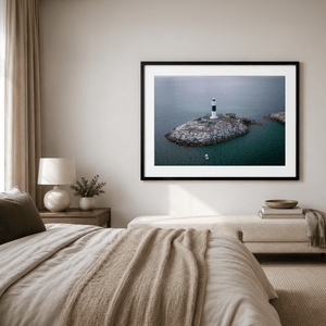 Nua Photography Print Rockabill Lighthouse Aerial View, Co. Dublin Rockabill Lighthouse Aerial View Print | Nua Photography