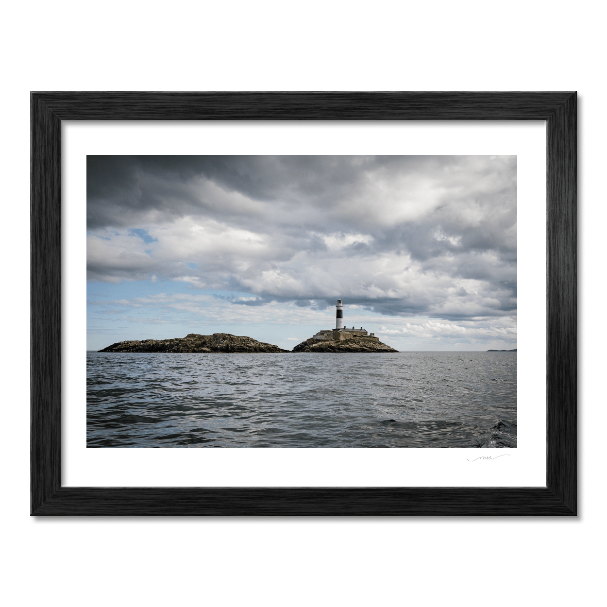Nua Photography Print Rockabill Lighthouse Under Dramatic Skies, Skerries Co. Dublin Rockabill Lighthouse Dramatic Skies Print | Nua Photography