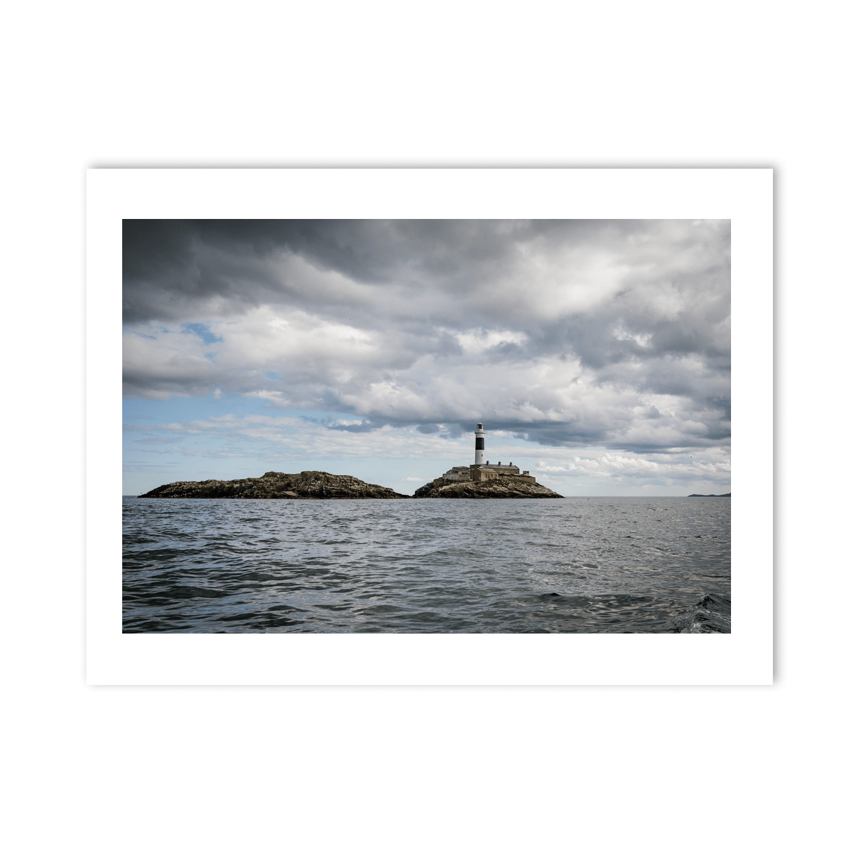 Nua Photography Print Rockabill Lighthouse Under Dramatic Skies, Skerries Co. Dublin Rockabill Lighthouse Dramatic Skies Print | Nua Photography