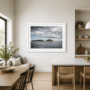Nua Photography Print Rockabill Lighthouse Under Dramatic Skies, Skerries Co. Dublin Rockabill Lighthouse Dramatic Skies Print | Nua Photography
