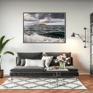 Nua Photography Print Rockabill Lighthouse Under Dramatic Skies from the Sea, Co. Dublin Rockabill Lighthouse from the Sea Print | Nua Photography