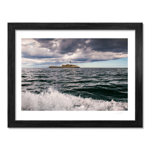 Nua Photography Print Rockabill Lighthouse Under Dramatic Skies from the Sea, Co. Dublin Rockabill Lighthouse from the Sea Print | Nua Photography