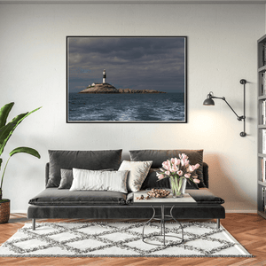Nua Photography Print Rockabill Lighthouse Under Moody Skies, Co. Dublin Rockabill Lighthouse Moody Skies Print | Nua Photography