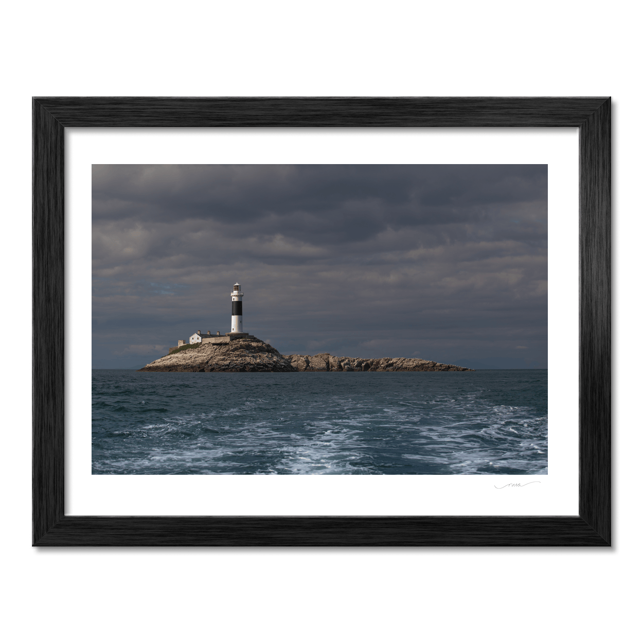 Nua Photography Print Rockabill Lighthouse Under Moody Skies, Co. Dublin Rockabill Lighthouse Moody Skies Print | Nua Photography
