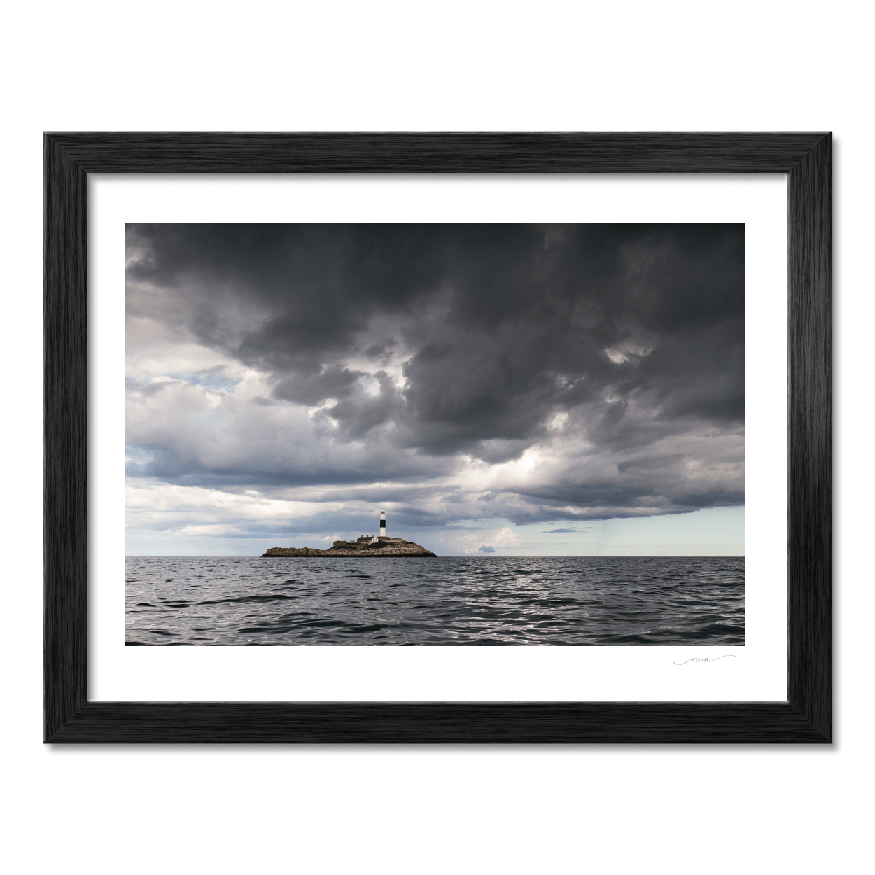 Nua Photography Print Rockabill Lighthouse Under Stormy Skies, Skerries Co. Dublin Rockabill Lighthouse Stormy Skies Print | Nua Photography