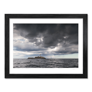 Nua Photography Print Rockabill Lighthouse Under Stormy Skies, Skerries Co. Dublin Rockabill Lighthouse Stormy Skies Print | Nua Photography
