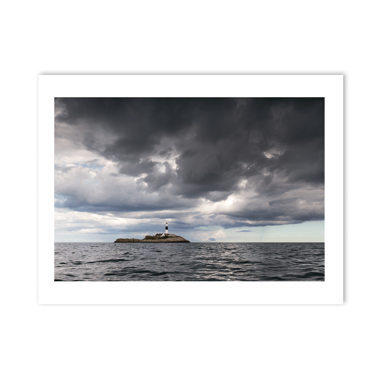 Nua Photography Print Rockabill Lighthouse Under Stormy Skies, Skerries Co. Dublin Rockabill Lighthouse Stormy Skies Print | Nua Photography