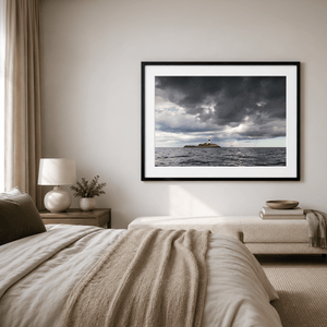 Nua Photography Print Rockabill Lighthouse Under Stormy Skies, Skerries Co. Dublin Rockabill Lighthouse Stormy Skies Print | Nua Photography