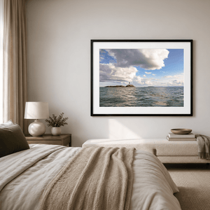 Nua Photography Print Rockabill Lighthouse with Summer Clouds, Skerries Co. Dublin Rockabill Lighthouse Summer Clouds Print | Nua Photography