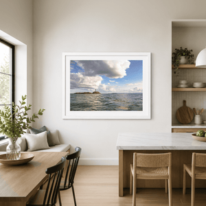 Nua Photography Print Rockabill Lighthouse with Summer Clouds, Skerries Co. Dublin Rockabill Lighthouse Summer Clouds Print | Nua Photography