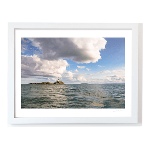 Nua Photography Print Rockabill Lighthouse with Summer Clouds, Skerries Co. Dublin Rockabill Lighthouse Summer Clouds Print | Nua Photography