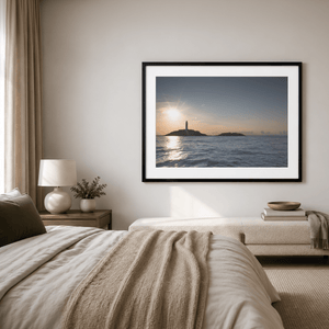 Nua Photography Print Rockabill Lighthouse Sunset Silhouette, Skerries Co. Dublin Rockabill Lighthouse Sunset Silhouette | Nua Photography