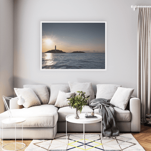 Nua Photography Print Rockabill Lighthouse Sunset Silhouette, Skerries Co. Dublin Rockabill Lighthouse Sunset Silhouette | Nua Photography