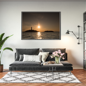 Nua Photography Print Rockabill Lighthouse Silhouette at Sunset, Skerries Co. Dublin Rockabill Lighthouse Sunset Silhouette | Nua Photography